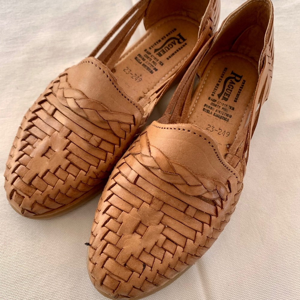 Handmade Leather Huarache Sandals Sz 6